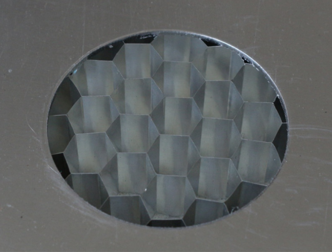 facciate arieggiate architettoniche dei pannelli di alluminio del favo di spessore 1.5*3m di 14mm