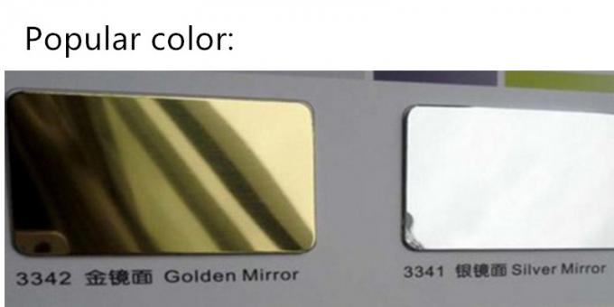 Spessore composito di alluminio 4mm del pannello dello specchio dell'oro per la decorazione della stanza