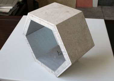 20MM Silver Honeycomb Composite Panels , Economical And Aesthetic Honeycomb Stone Panels 