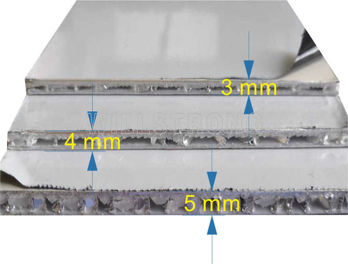 il favo di alluminio spesso di 3mm AHP riveste il rivestimento di pannelli della parete valutato fuoco A2